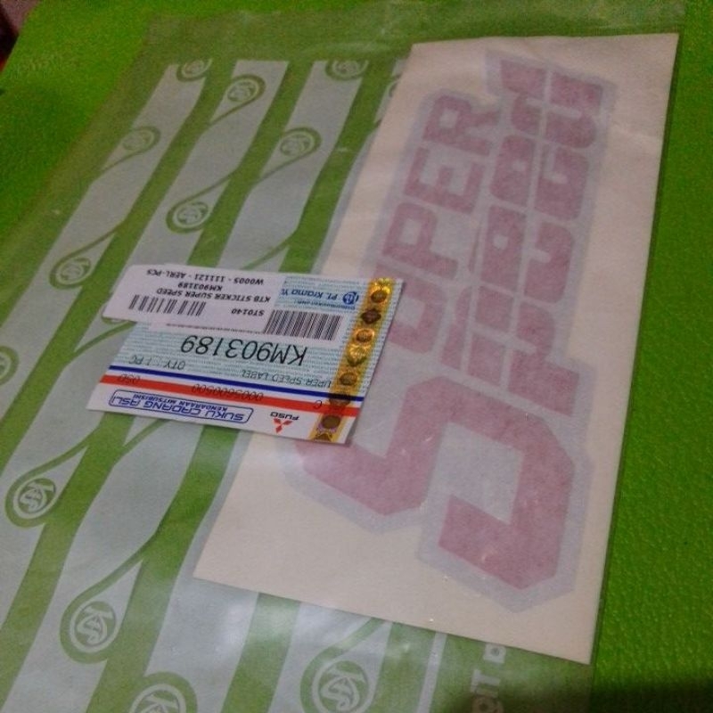 stiker super speed canter ori