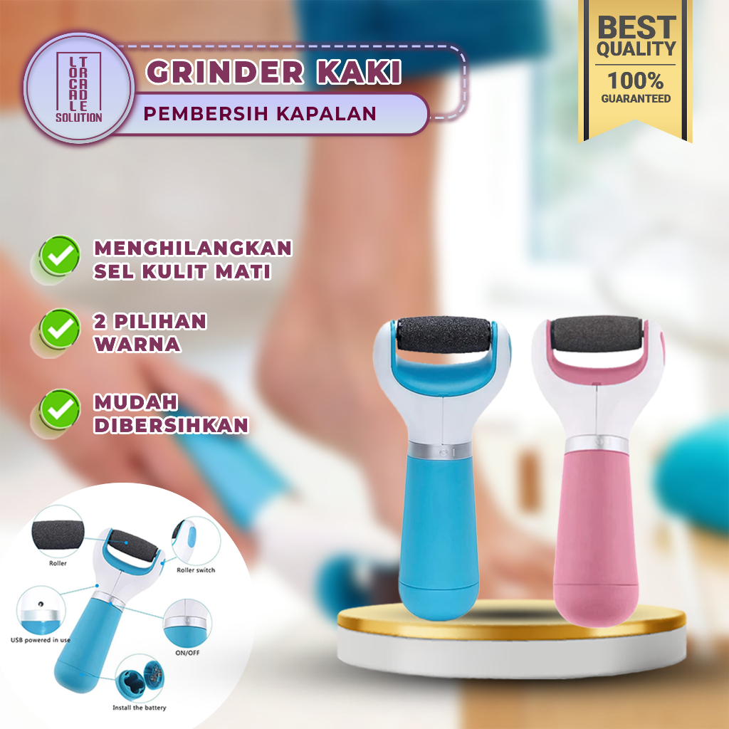 Local Trade Solution Alat Penghalus Tumit Kaki Electric Foot Grinder Manicure Pedicure Kerokan Kulit
