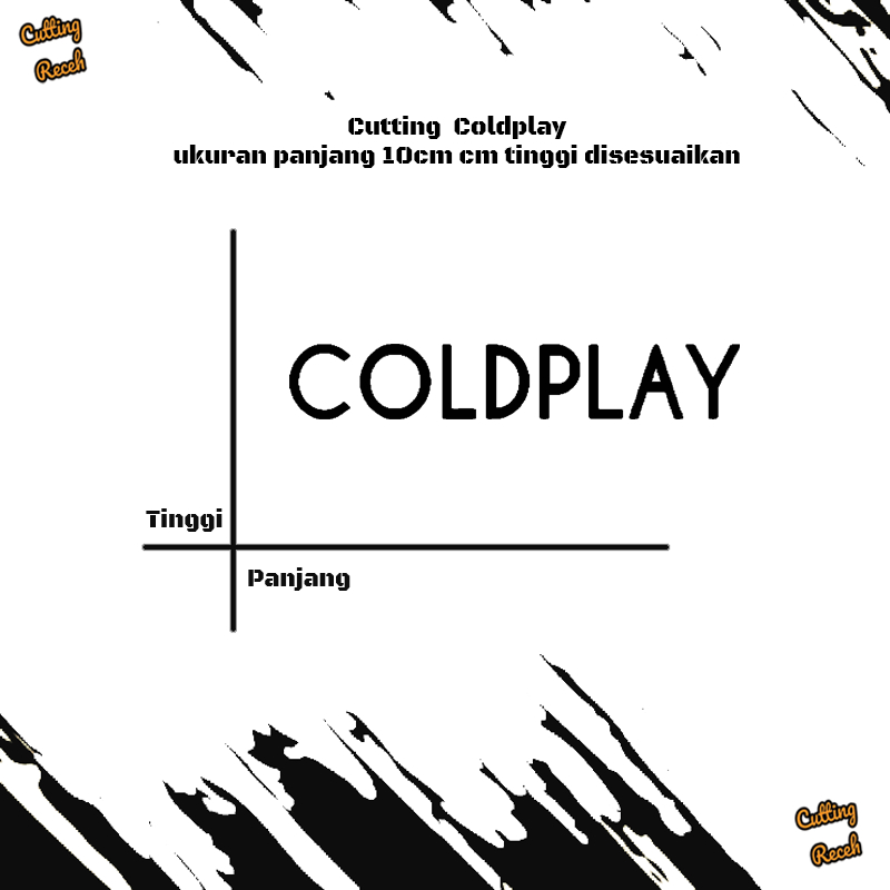 Stiker Coldplay / Stiker Terlaris / Stiker Musik Band