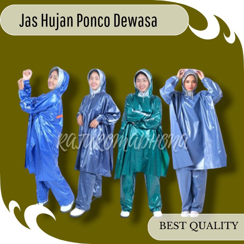 JAS HUJAN PONCO CELANA LENGAN / JAS HUJAN PONCO KARET
