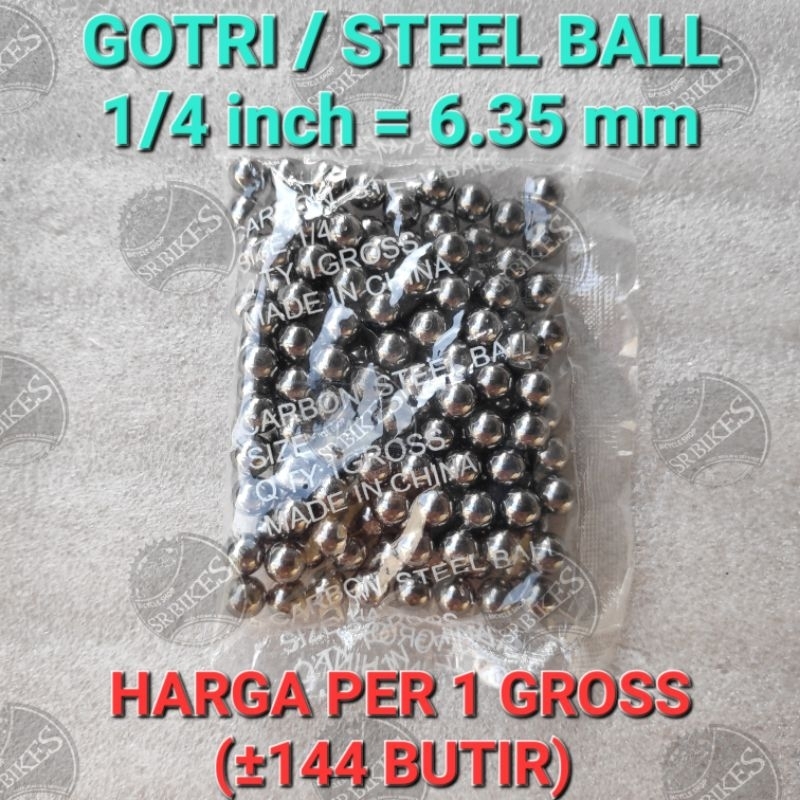 Gotri Laher 1/4 inch = 6.35 mm As Tengah & Belakang Sepeda