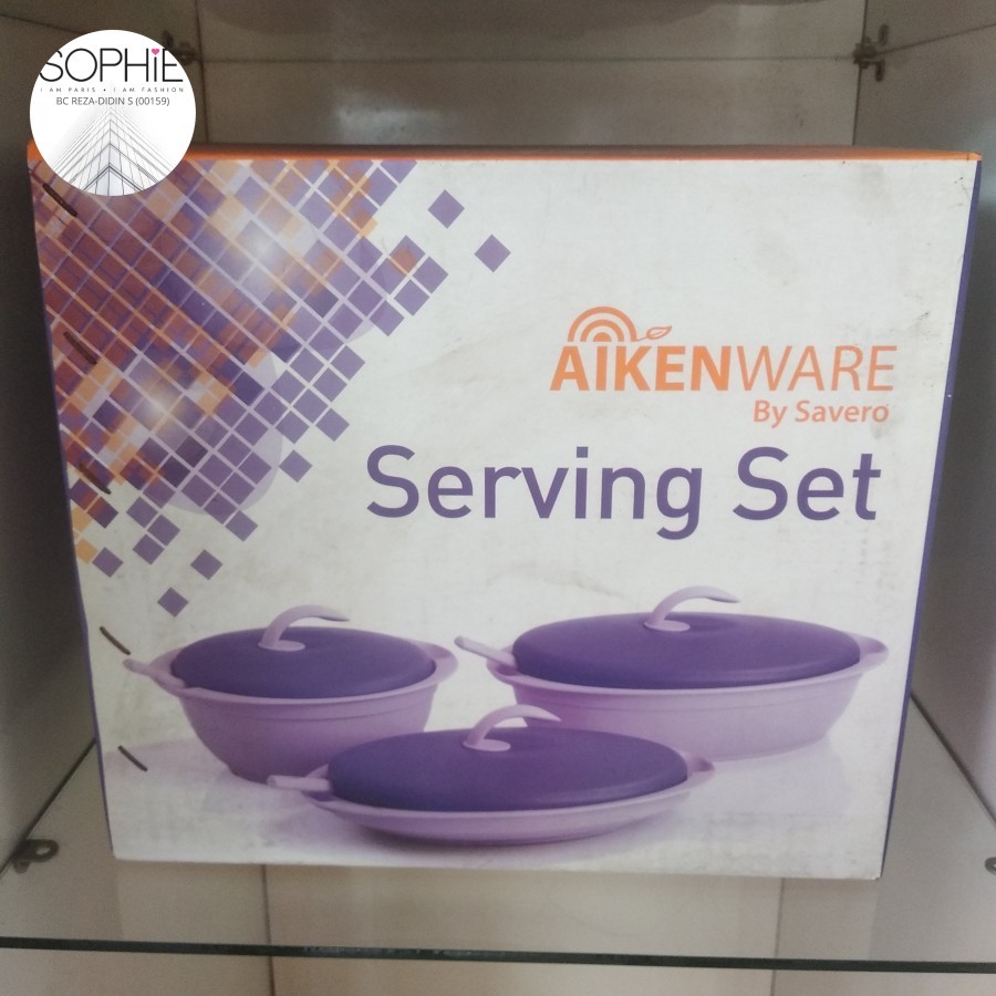 SERVING SET UNGU AIKENWARE