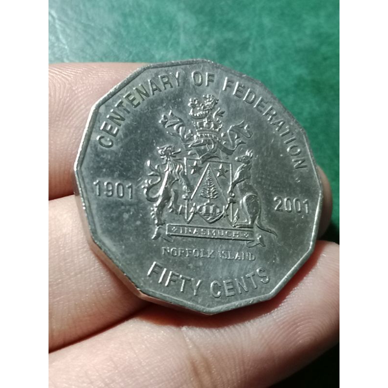 Koin Australia 50 Cents Tahun 2001