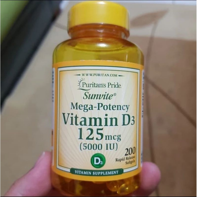 Puritan's puritan pride d3 vit d3 vitamin d3 5000iu 5000 iu 200sg