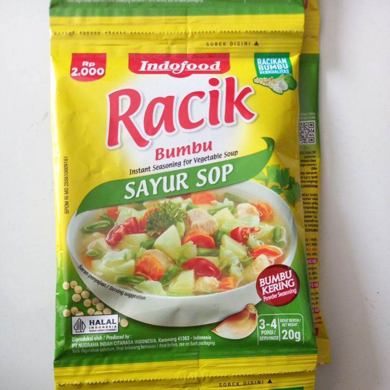 

indofood racik sayur sop 1 renteng