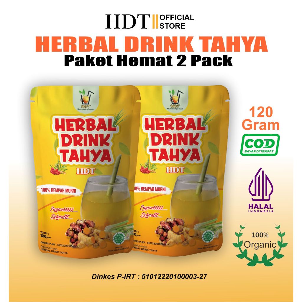 

HDT Herbal drink tahya paket 2 pack Hemat minuman herbal sehat