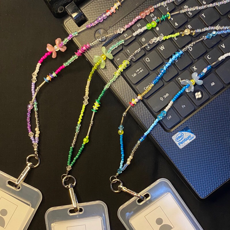 

Lanyard Beads / ID Card atau HP / Tali Lanyard / Lanyard Manik