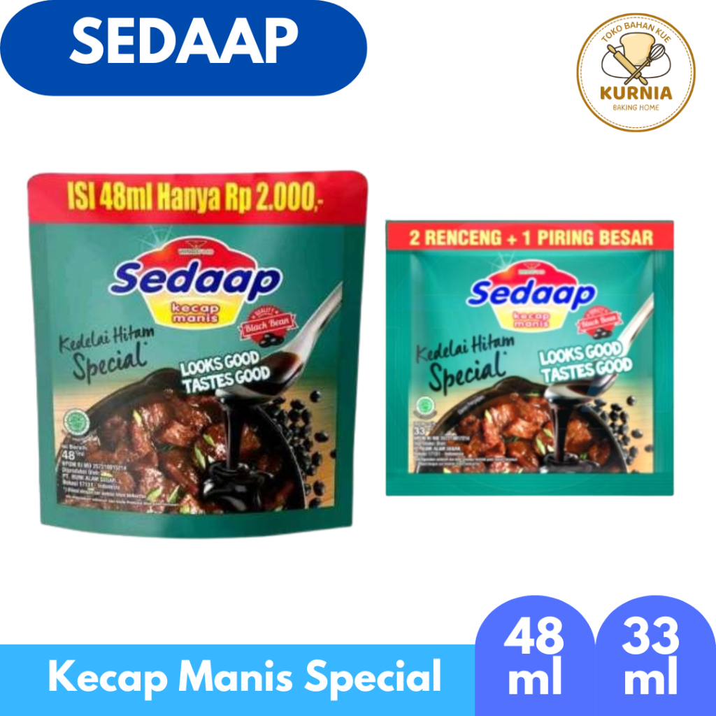 

KECAP MANIS SEDAAP SPECIAL KEMASAN SACHET DAN POUCH KECIL