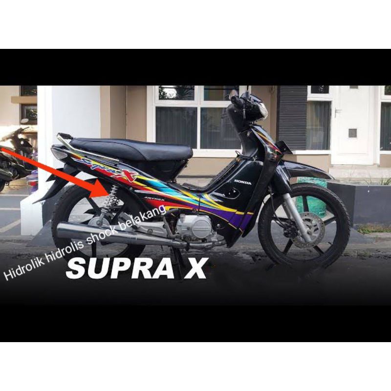 hidrolis hidrolik shock belakang supra x lama