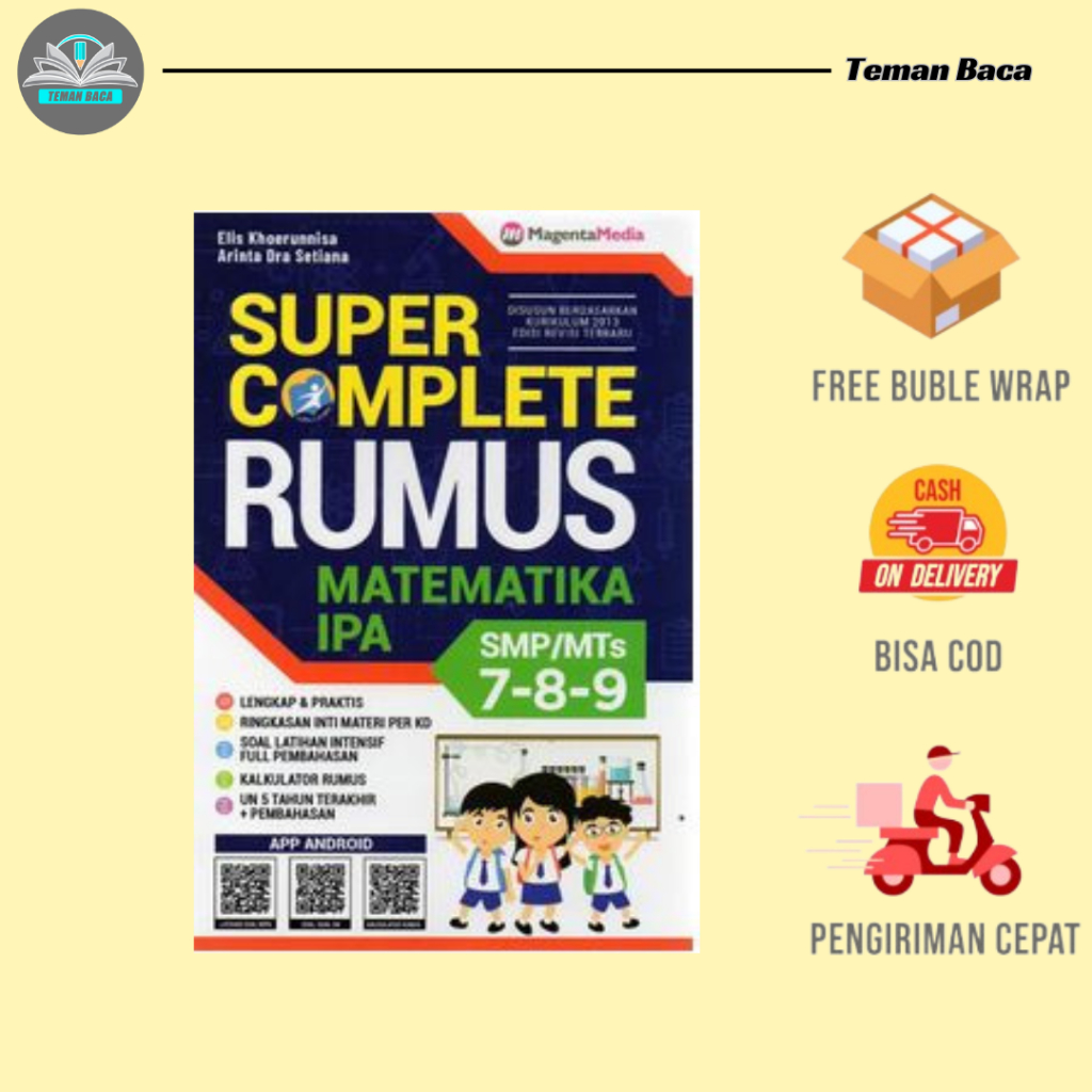 BUKU PELAJARAN SMP SUPER COMPLETE M-IPA SMP/MTS KELAS 7-8-9