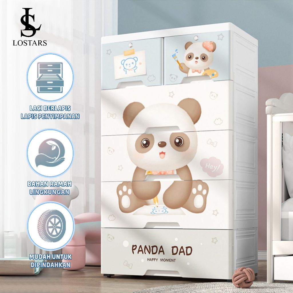 Lostars/Lemari Plastik Bayi/Lemari plastik /Lemari plastik anak/lemari plastik premium/lemari pakaia