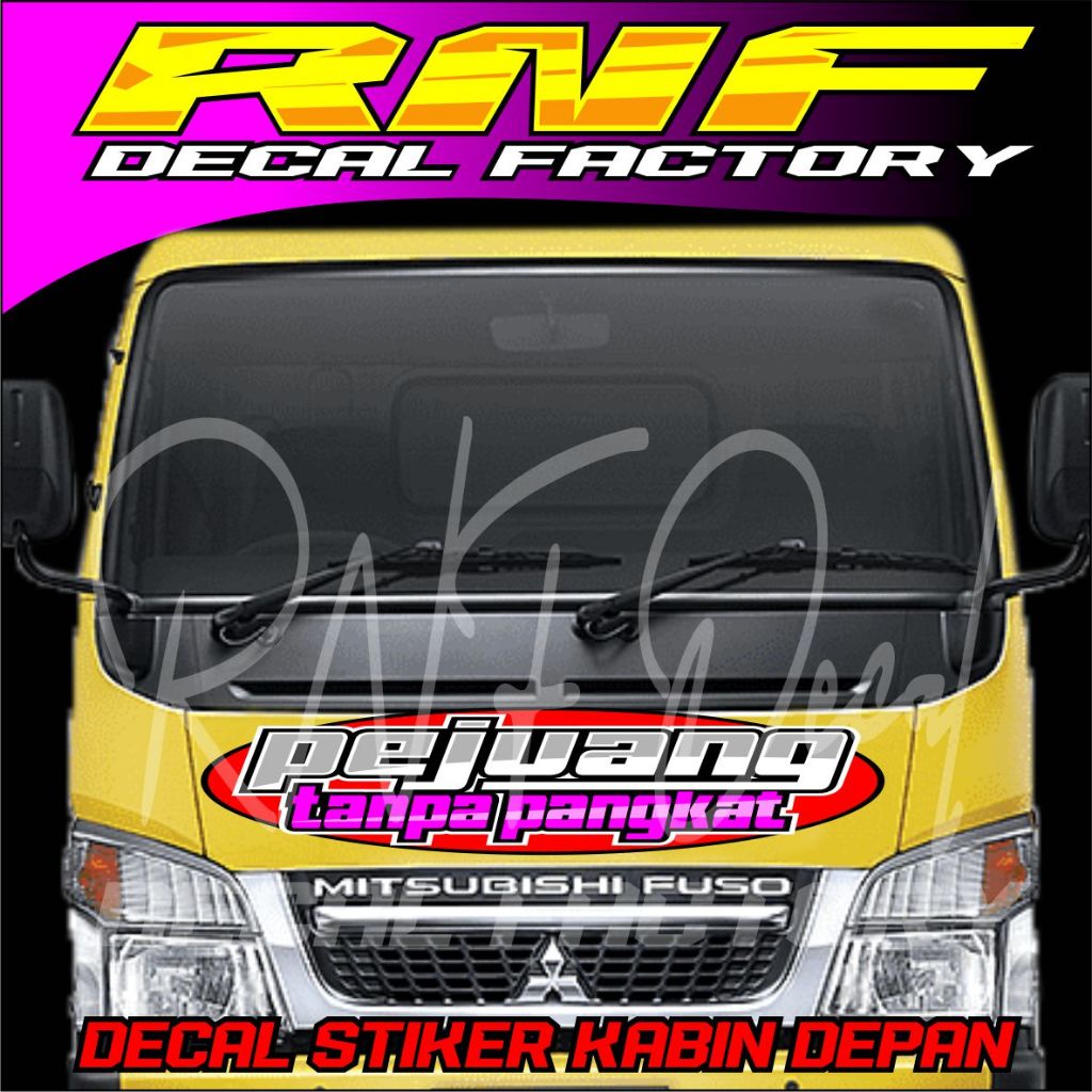 decal stiker kabin depan truk,,stiker kabin canter,,stiker decal all truk