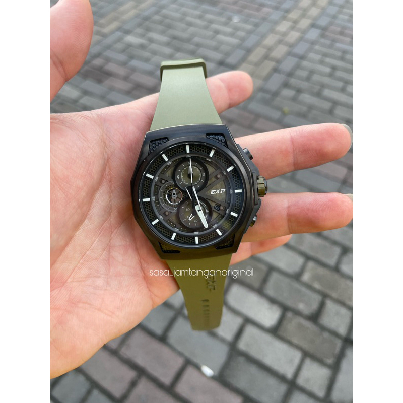 Jam Tangan Expedition E 6842 Original Green Army Pria