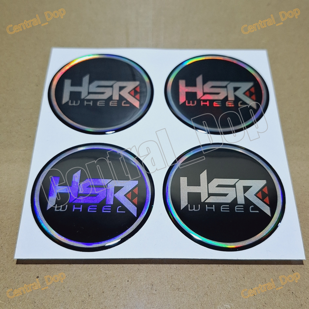 Emblem Dop Velg Mobil HSR 6cm
