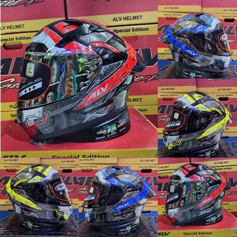 Helm Full Face ALV GENESIS Motif CYBORG
