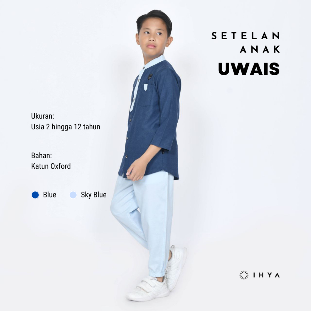 KOKO SETELAN ANAK UWAIS BLUE IHYA OFFICIAL