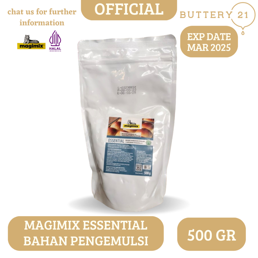 

MAGIMIX ESSENTIAL BAHAN TAMBAHAN PANGAN CAMPURAN PENGEMULSI 500 GR