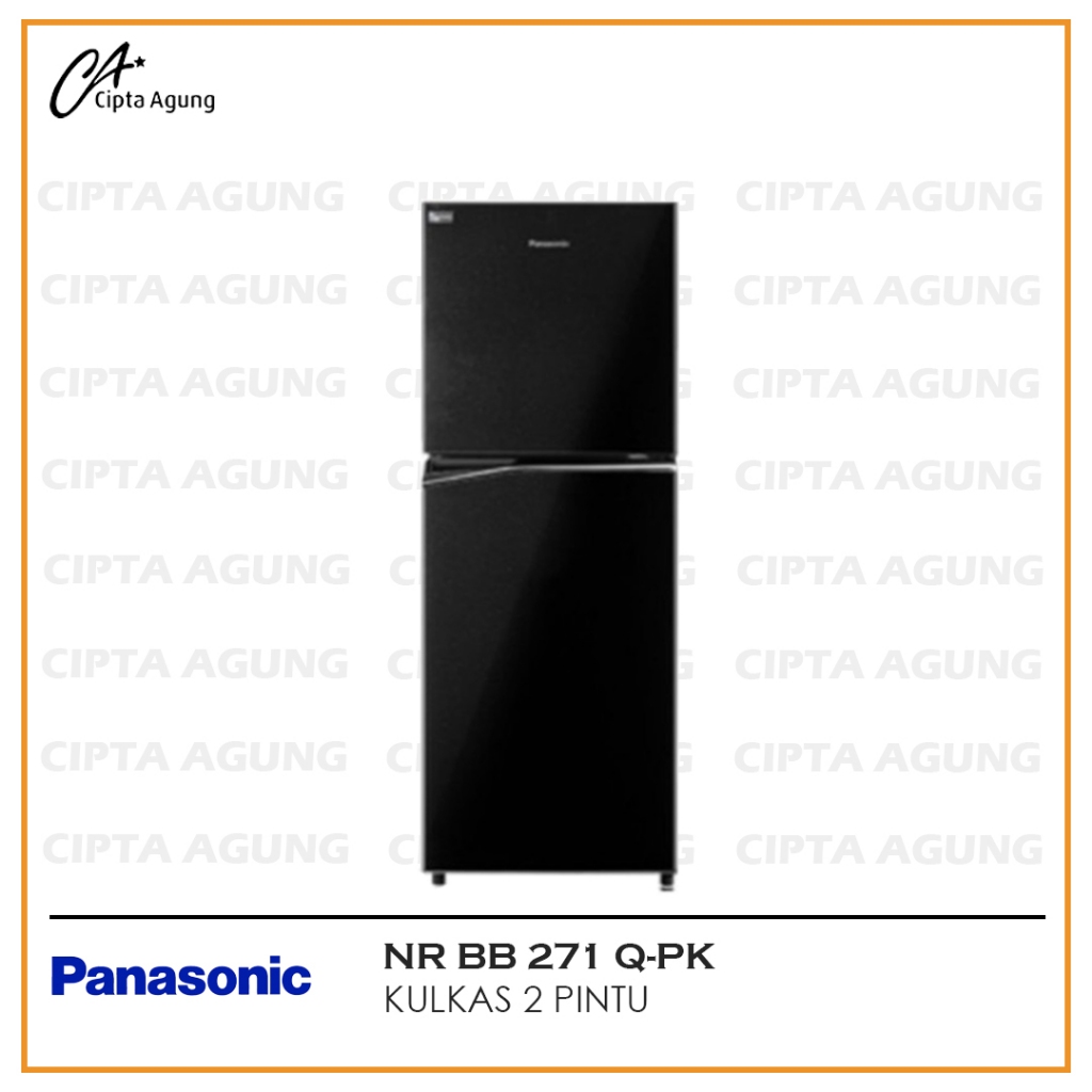 PANASONIC KULKAS 2 PINTU PANASONIC NR-BB 201 Q-PK NR BB 201 QPK  LEMARI ES NRBB 201-QPK NR-BB 201 QP