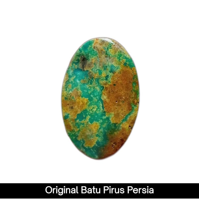 Natural Pirus Persia Hijau Daun Urat Emas