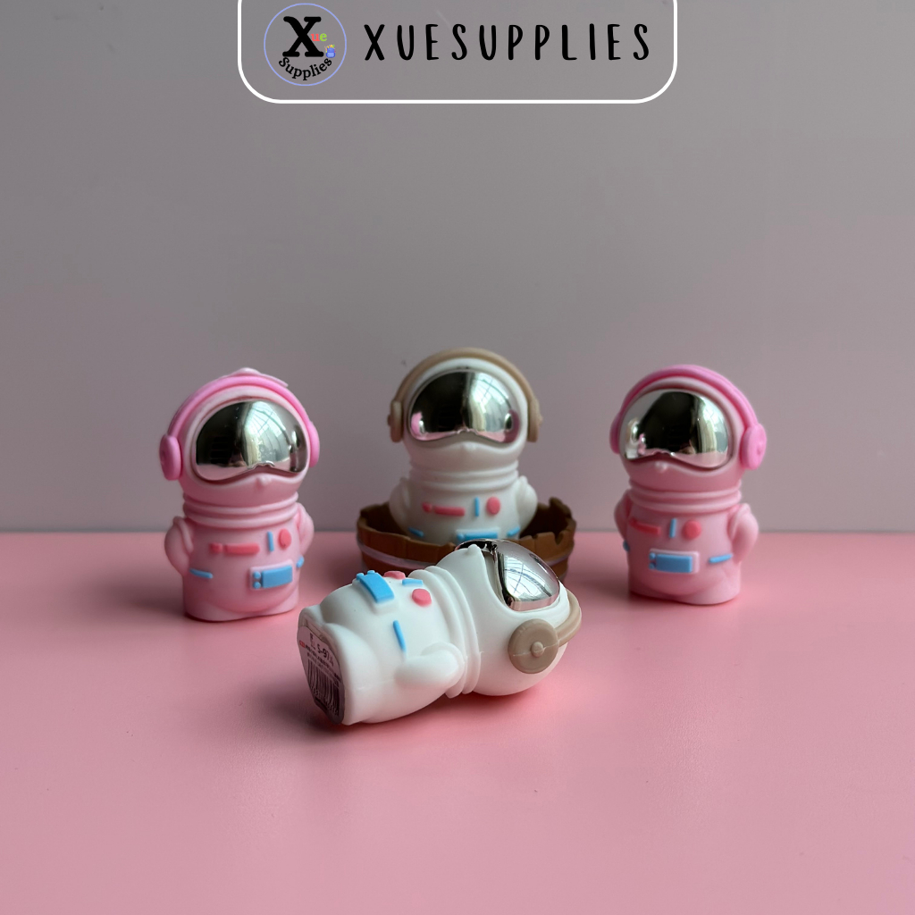 

Serutan Stationery Pensil Astronaut 2 Warna Lucu Rautan Pensil