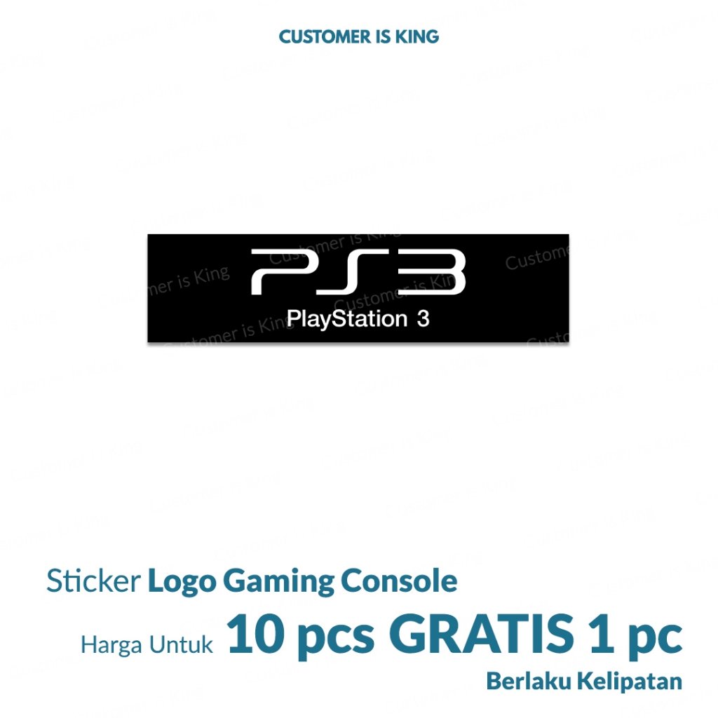

Stiker Sticker PS3 Playstation 3 Logo | (BELI 10 GRATIS 1)