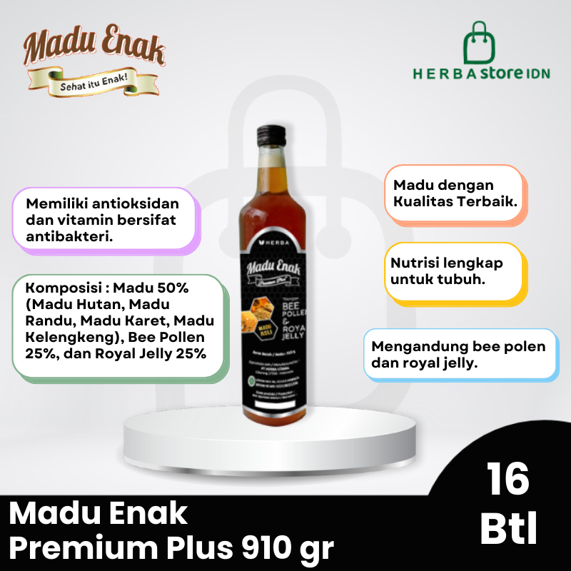 

Madu Enak Premium Plus 910 gr - Paket Grosir / Bulky / Hemat / Reseller