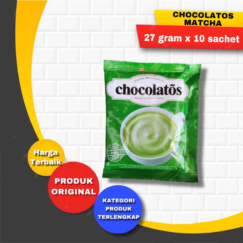 

Chocolatos Matcha Minuman susu serbuk sachet Renceng Tinggi Kalsium panas dingin Coklat