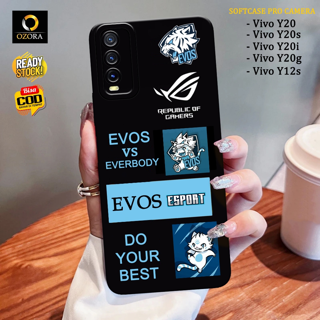 OZORA - Softcase Hp vivo Y20 / Y20s / Y20i / Y20g / Y12s Terbaru - Fashion Case GAMERS - Case Hp viv