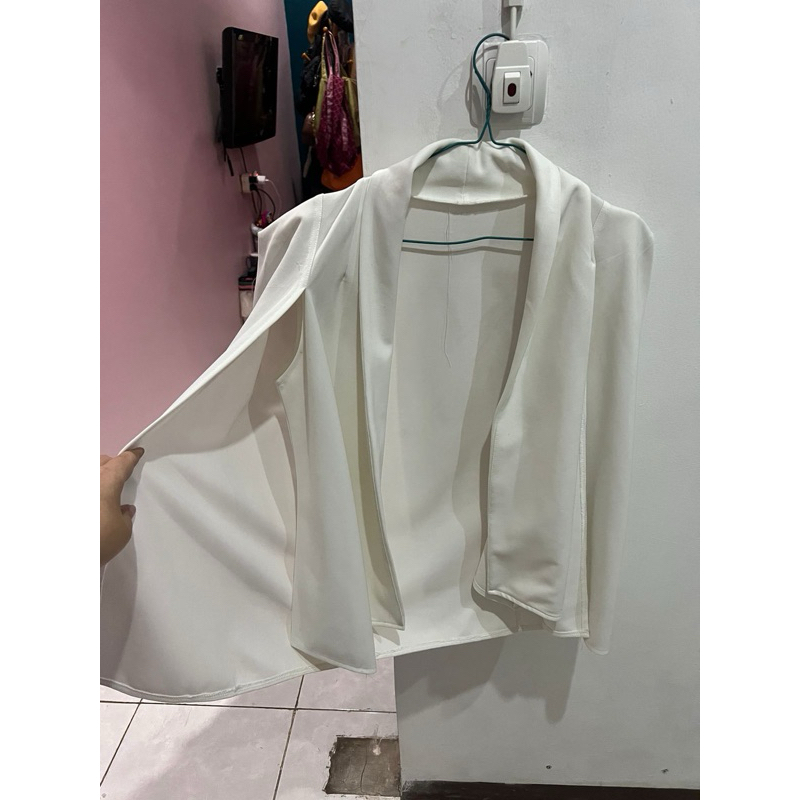 CAPE BLAZER WHITE