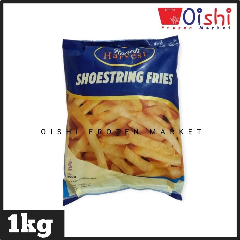 

Harvest French Fries Shoestring dan Crincle Cut (Kentang Goreng) 1kg