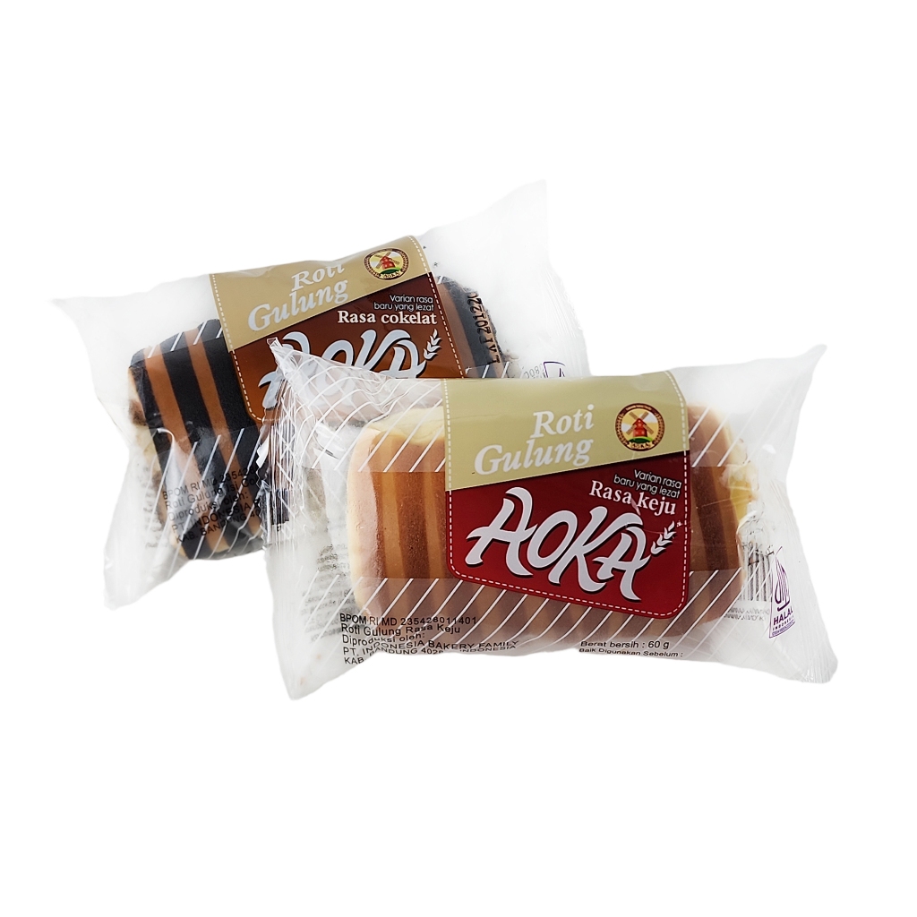 

ROTI GULUNG AOKA - Netto 60gr ROTI GULUNG AOKA COKLAT KEJU ROTI SG