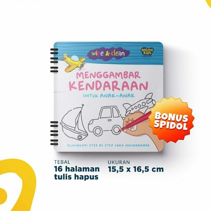

Amazing Kids Wipe & Clean Menggambar Knndaraan