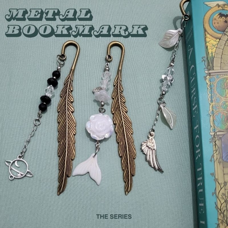 

spring beads - atreya metal bookmark