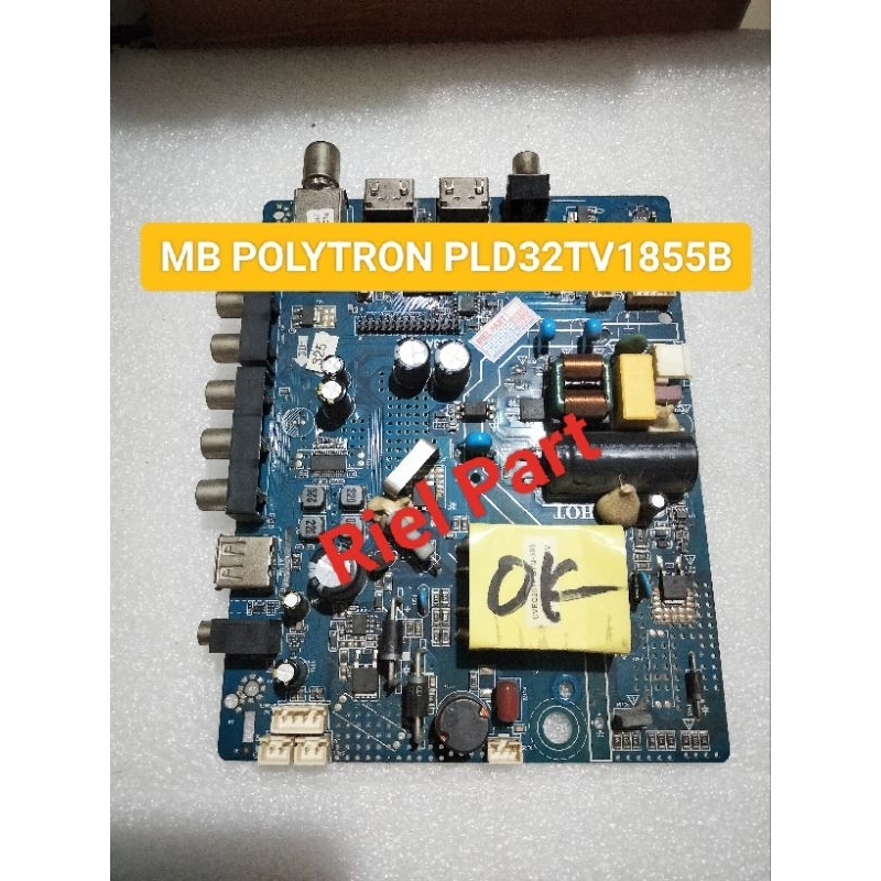 MB MAINBOARD MOBO MODULE MOTHERBOARD MESIN TV LED POLYTRON PLD32TV1855B PLD32TV1855 PLD 32TV1855