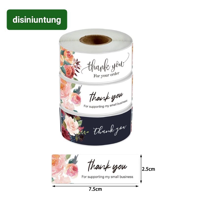 

120 pcs Stiker Label Thank You For Your Order