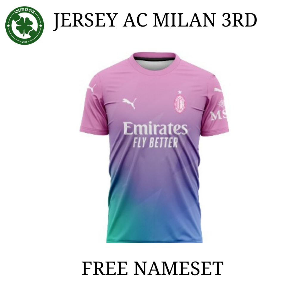 JERSEY SEPAK BOLA AC MILAN 2022/2023 - 3RD