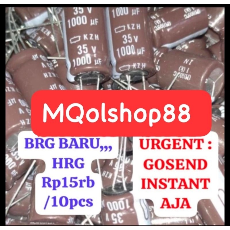 1000uf 35v elco Eco kapasitor 1000uf/35v