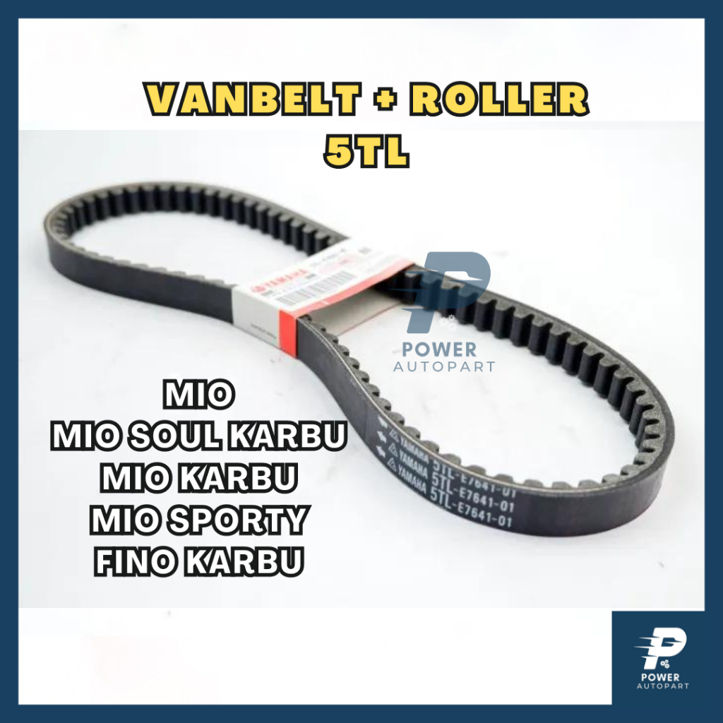VANBELT V-BELT YAMAHA MIO SPORTY, MIO KARBU, MIO SMILE, MIO SOUL KARBU, FINO KARBU KUALITAS ORIGINAL
