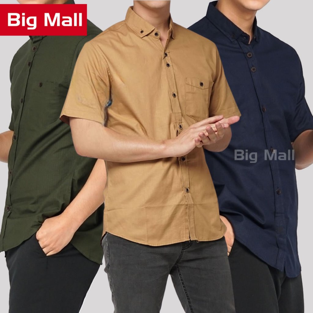 Big Mall [M-XXXXL] Kemeja Pria Lengan Pendek PREMIUM Mall