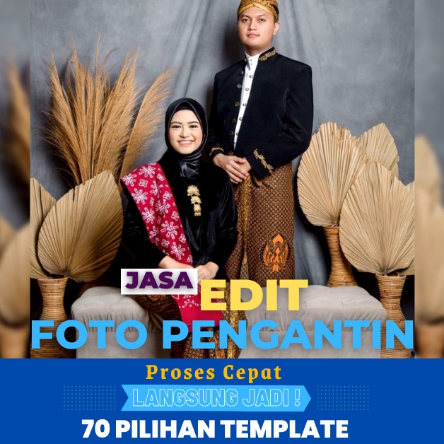Seller Edit foto ganti wajah  Edit foto pengantin  Edit foto preweding  Edit foto pernikahan