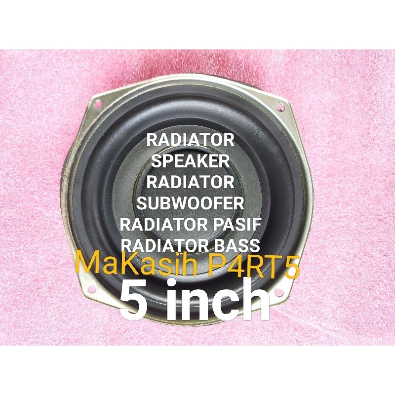 Radiator polytron  5 inch  Radiator bass  Radiator pasif  Radiator subwoofer  Radiator speaker  5inc