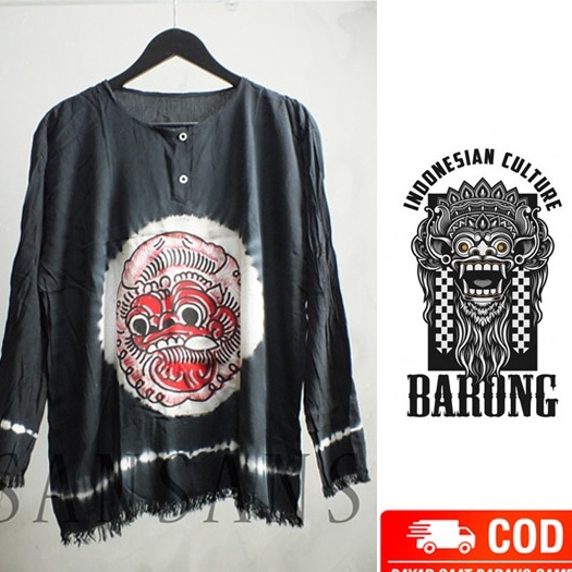 Terbaru ORIGINAL BAJU BARONG BALI PRIA DAN WANITA LENGAN PANJANG Terlaku