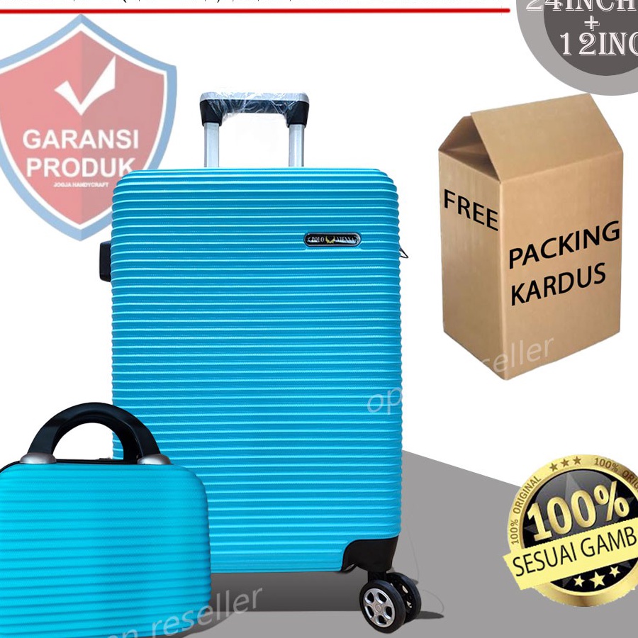 Kesempatan Emas KOPER SET 24 INCH  12 INCH  DAPAT 2 PC  POLO BAHAN FIBER  ABS 1 ORIGINAL