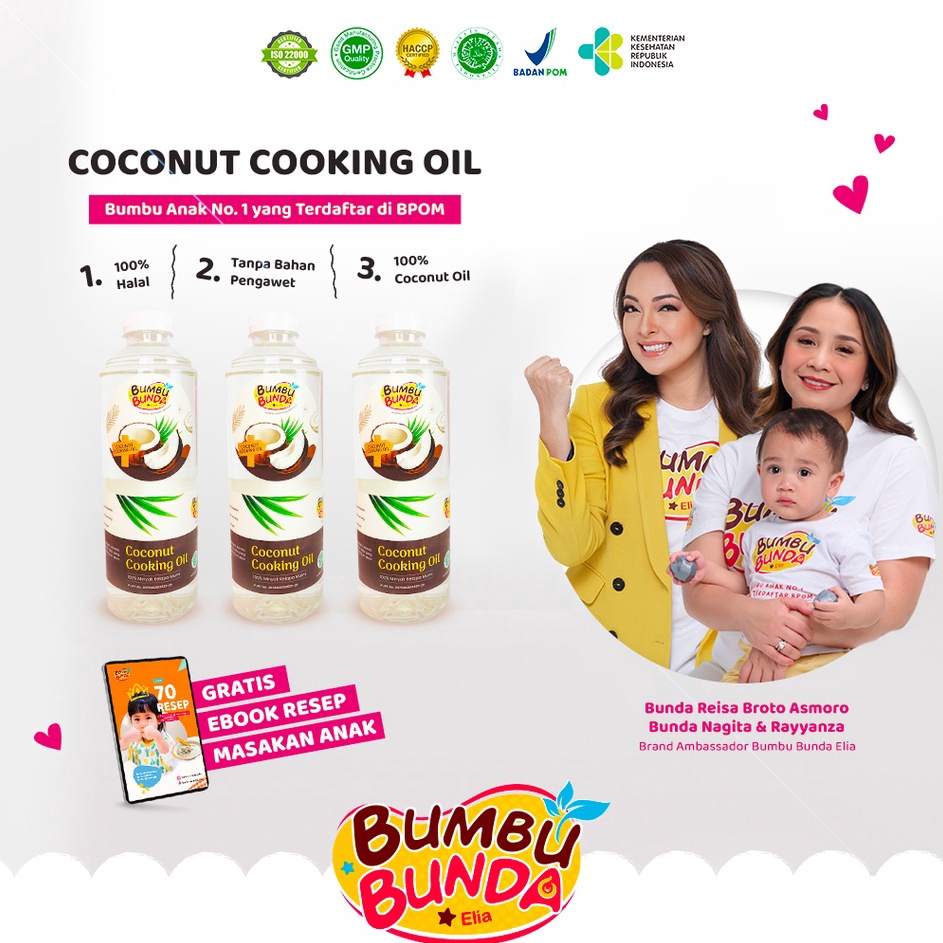 

Ready Bumbu Bunda Elia Coconut Cooking Oil Minyak MPASI BB Booster MPASI CCO VCO Lemak MPASI Minyak Bayi Produk