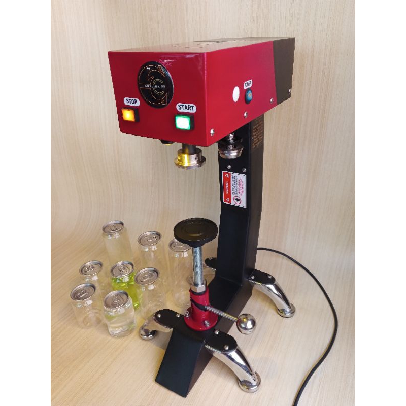 can seamer/can sealing/mesin penutup botol pet can 5,2 / 5,5cm X 7,5 - 17 cm/mesin segel botol/mesin