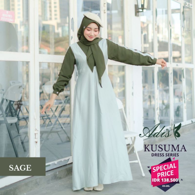 KUSUMA DRESS/ GAMIS VIRAL/ GAMIS KEKINIAN/ DRES ANAK MUDA