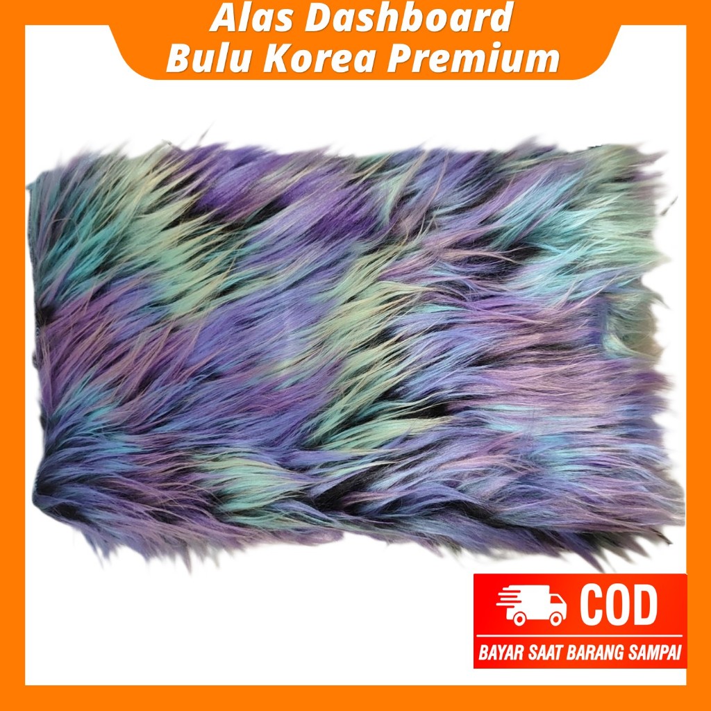 Bulu Mobil Dasbor 40x150cm Warna Luxury Black Karpet Dashboard Hiasan Aksesoris | Karpet Bulu Dashbo
