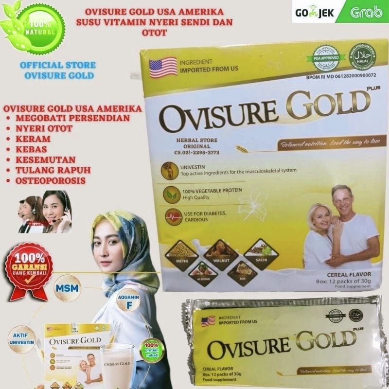 

Promo 1box isi 12scst Susu Ovisure Gold Herbal Original Bpom