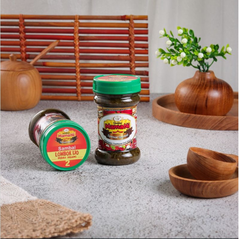 

Sambal Mama Ni Lombok Ijo Pedas Sedang Sambal Enak (sambal ijo padang) 140 g