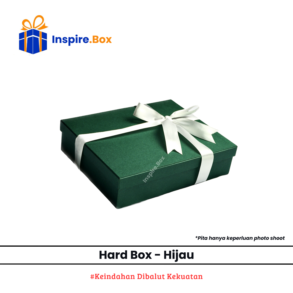 

Hard Box 22 11 7 - Gift Box 22x11x7 - Kotak Kado Hijau